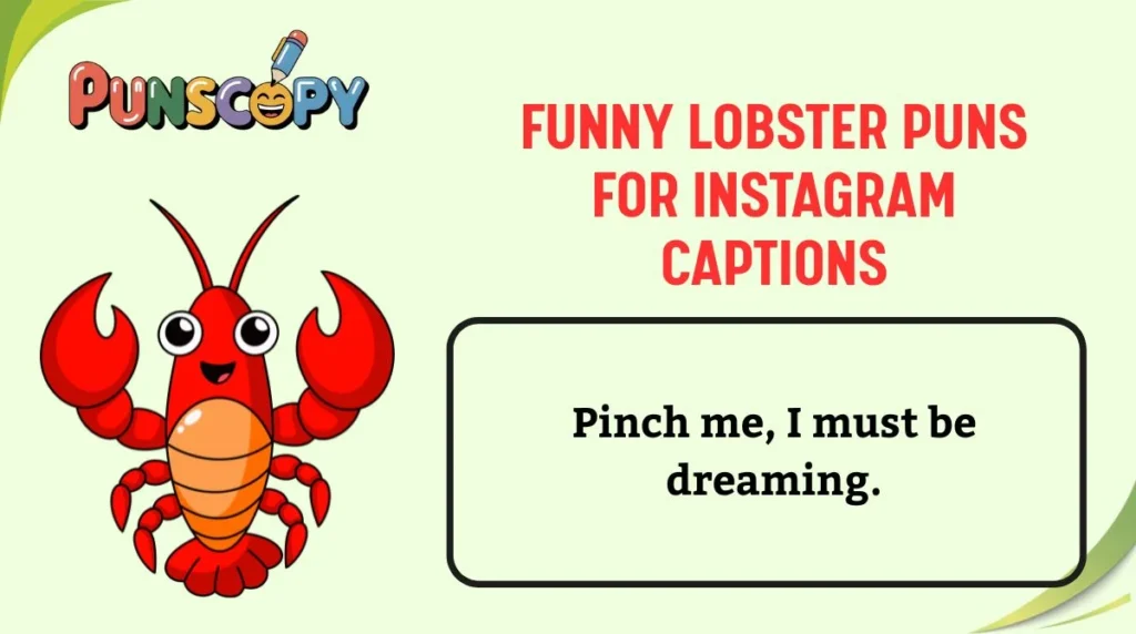 Funny Lobster Puns for Instagram Captions