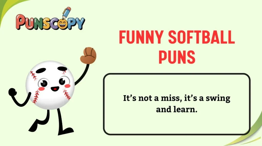 Funny Softball Puns
