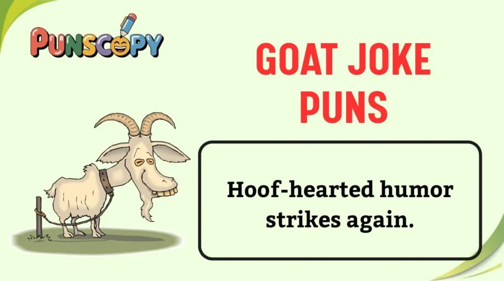 Goat Joke Puns