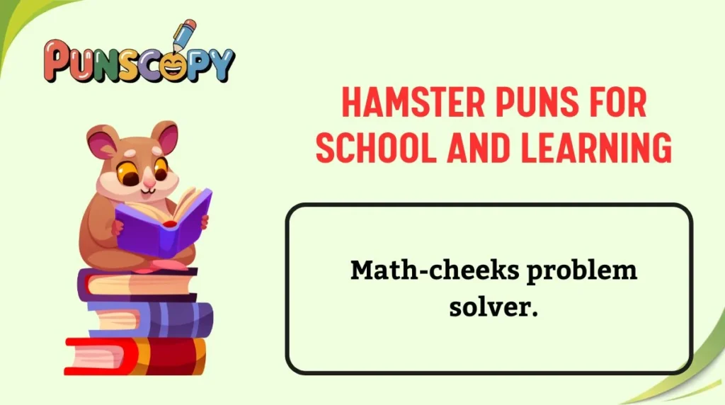 Hamster Puns for School and Learning