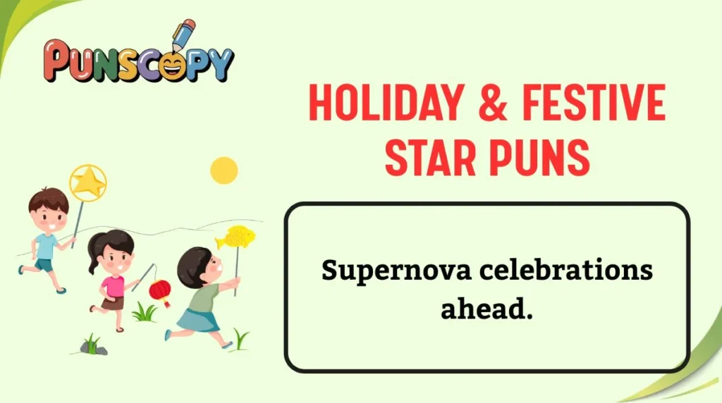 Holiday & Festive Star Puns