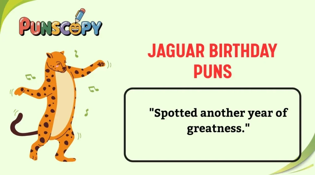 Jaguar Birthday Puns