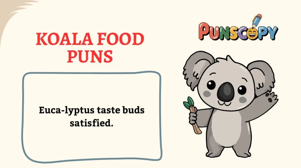 Koala Food Puns