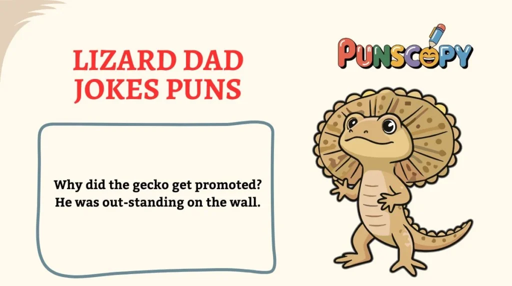 Lizard Dad Jokes Puns