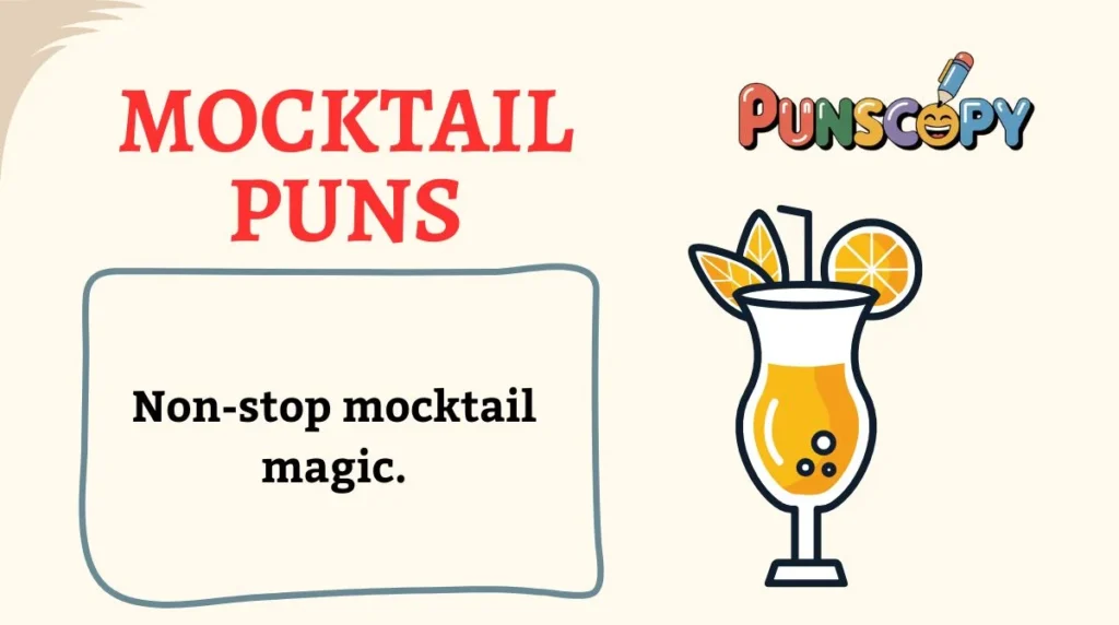 Mocktail Puns