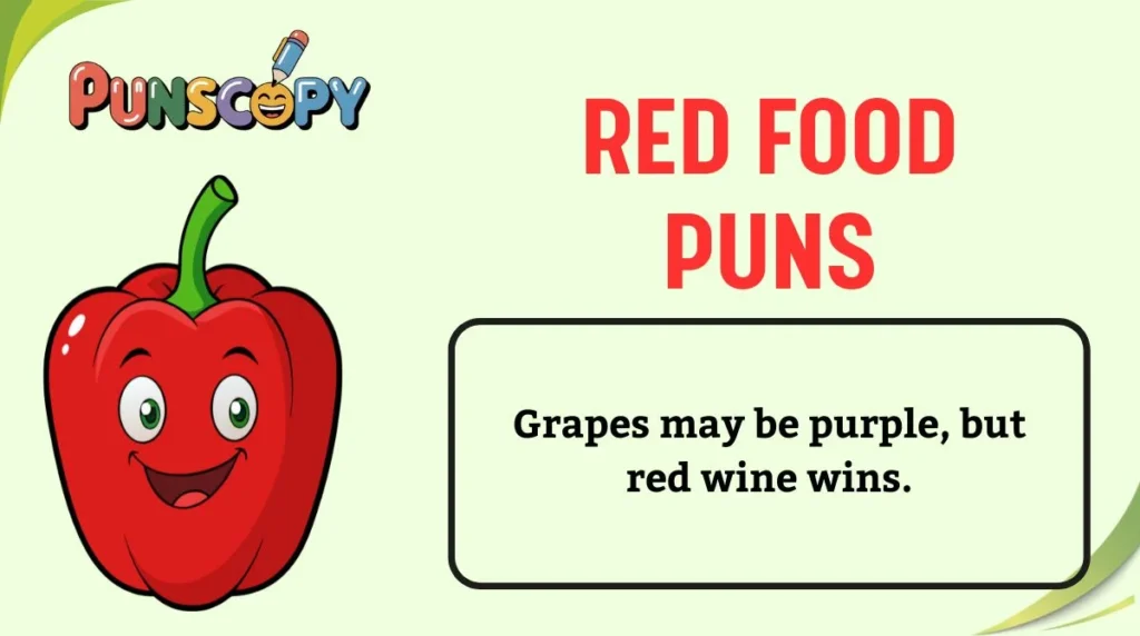 Red Food Puns
