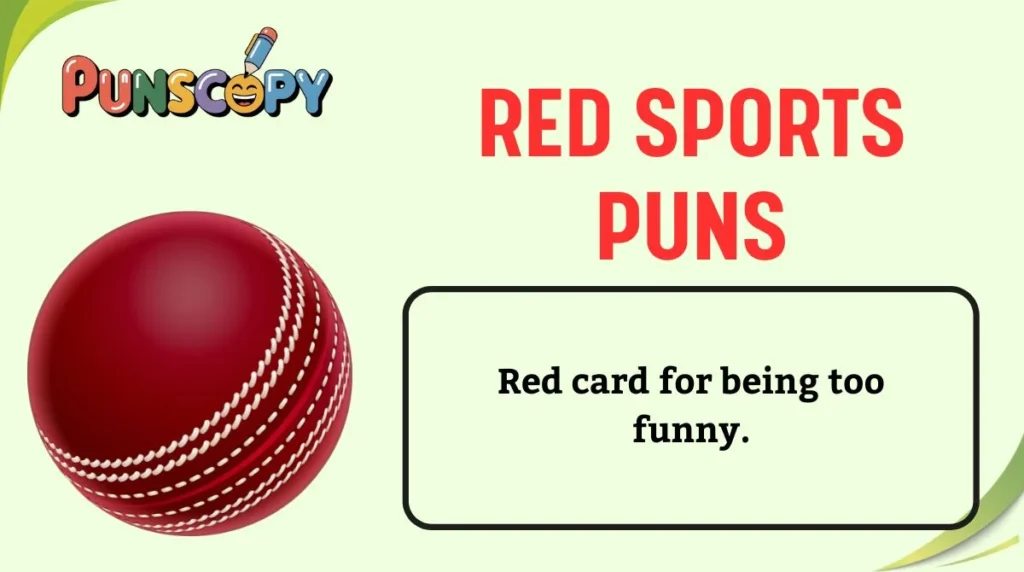 Red Sports Puns
