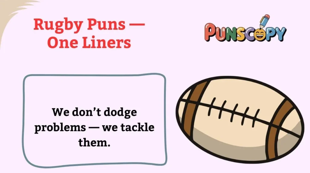 Rugby Puns — One Liners