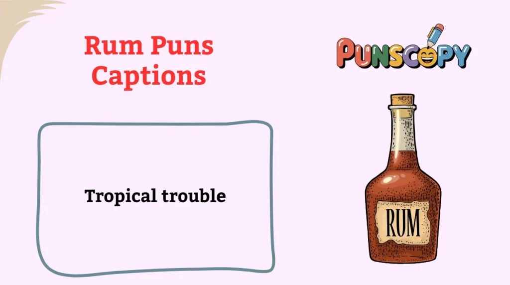 Rum Puns Captions