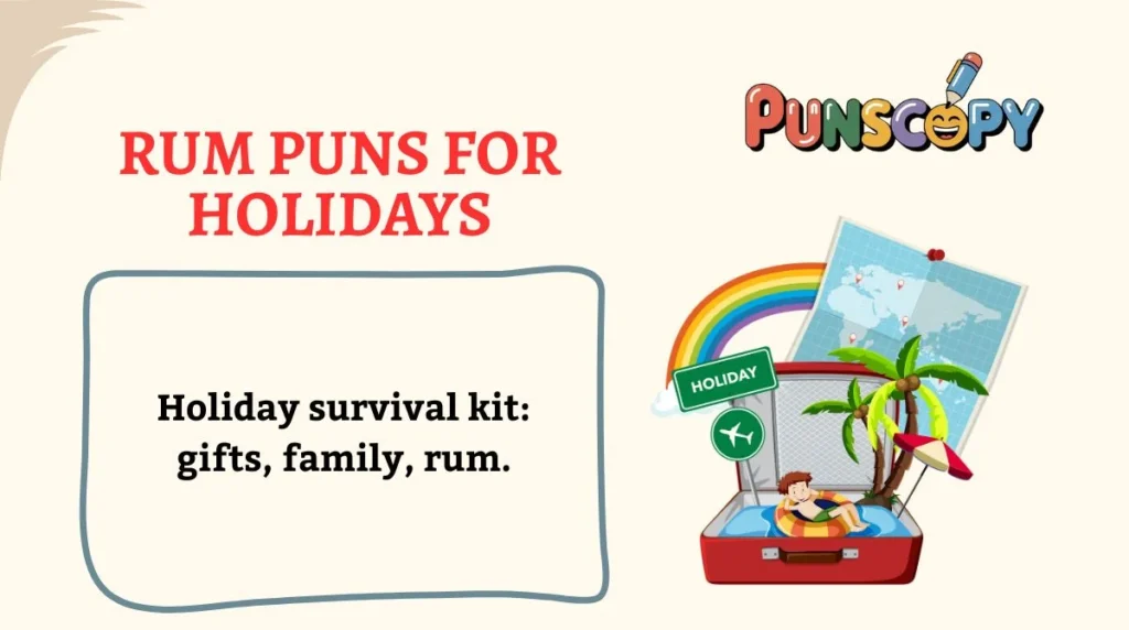 Rum Puns for Holidays