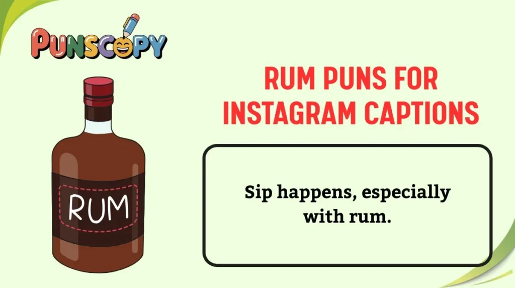 Rum Puns for Instagram Captions