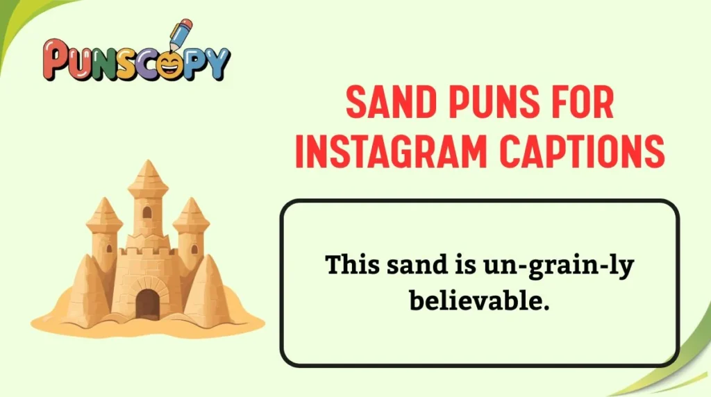 Sand Puns for Instagram Captions