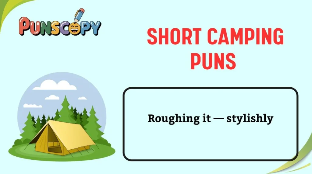 Short Camping Puns
