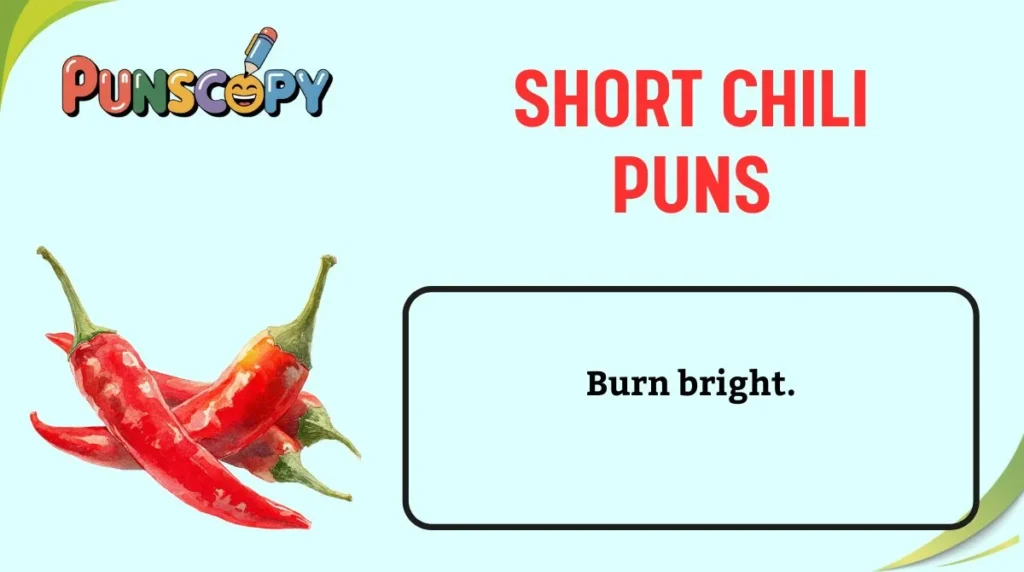 Short Chili Puns