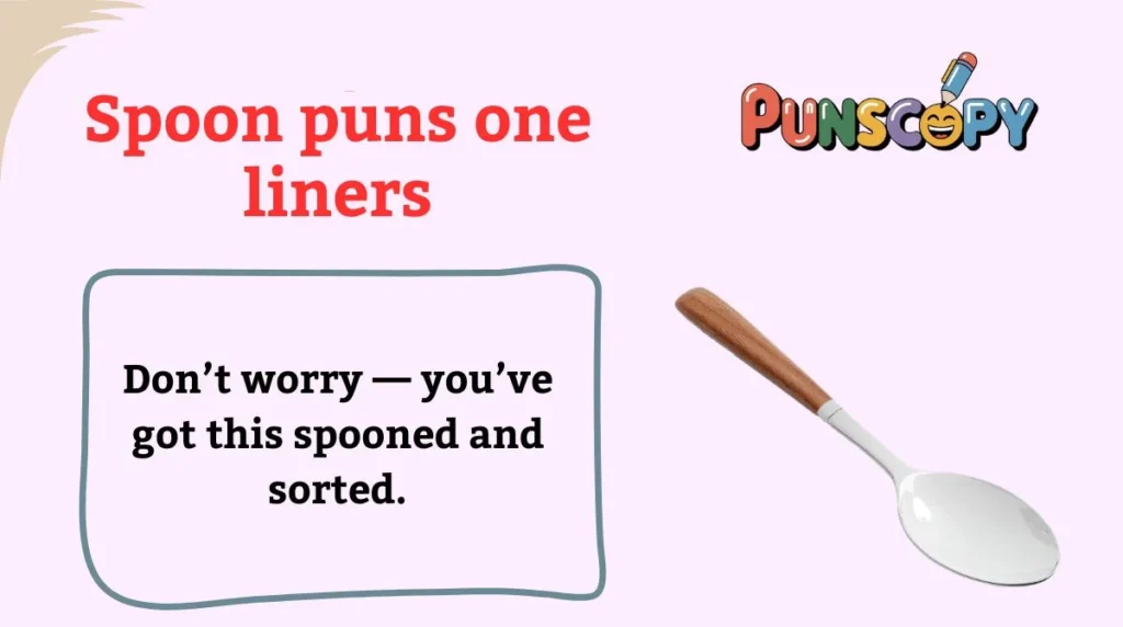 Spoon puns one liners