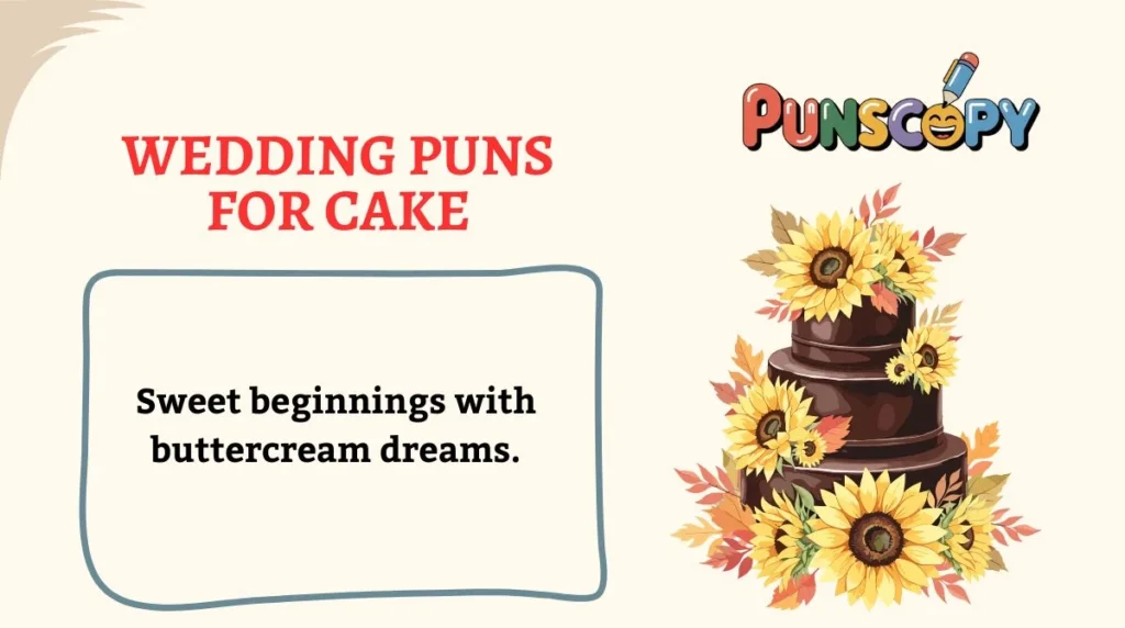 Wedding Puns for Cake