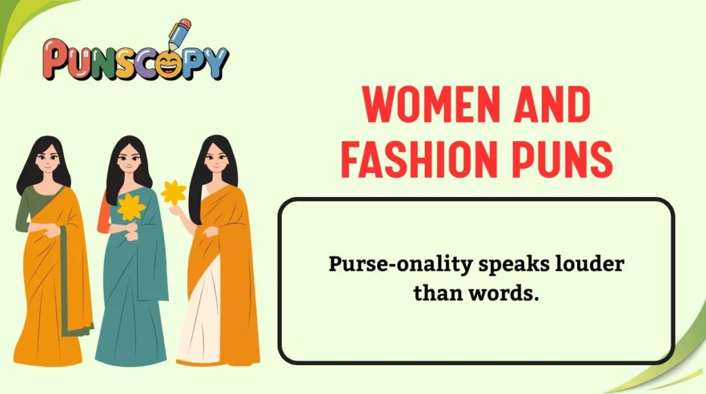 Women and Fashion Puns