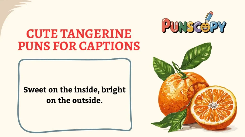 Cute Tangerine Puns for Captions