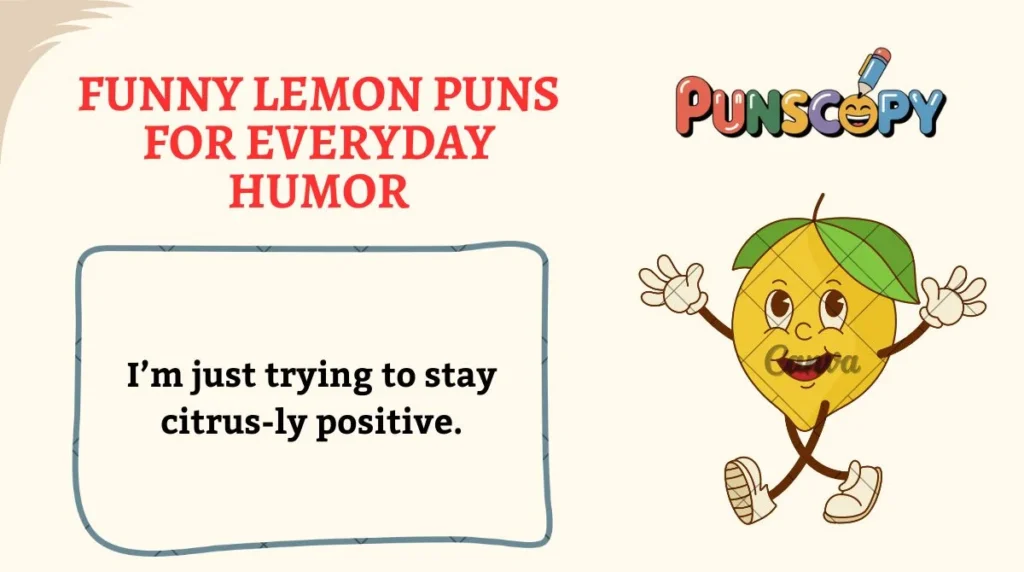 Funny Lemon Puns for Everyday Humor