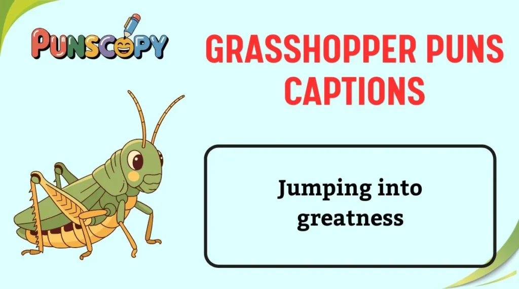 Grasshopper Puns Captions
