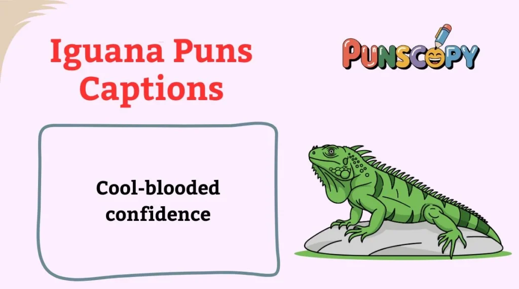 Iguana Puns Captions