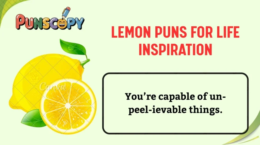 Lemon Puns for Life Inspiration