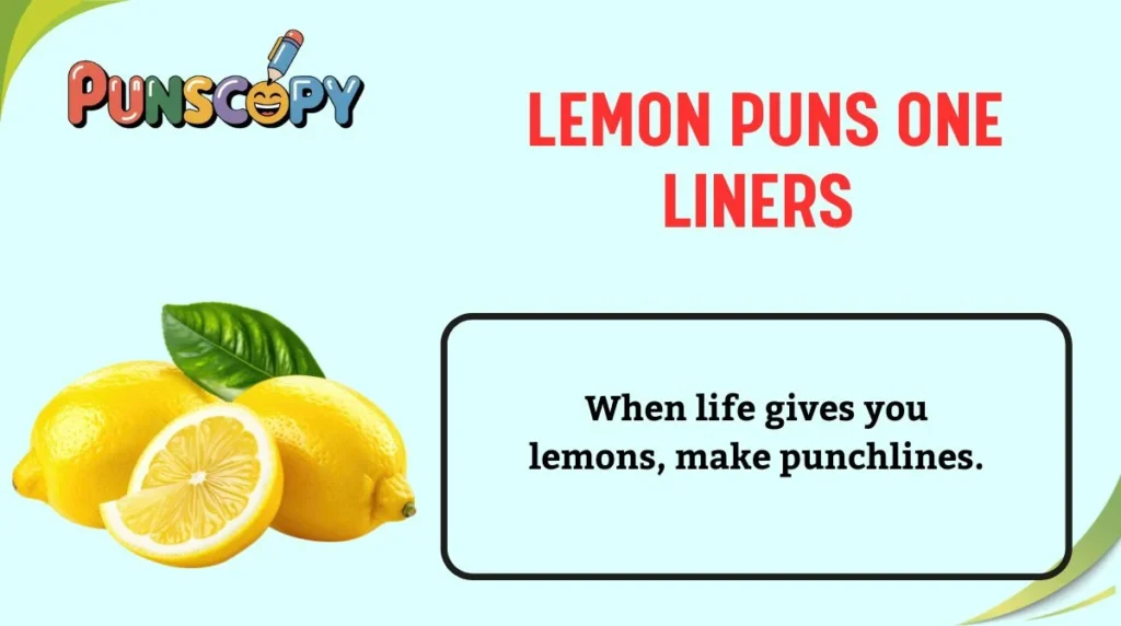 Lemon Puns One Liners