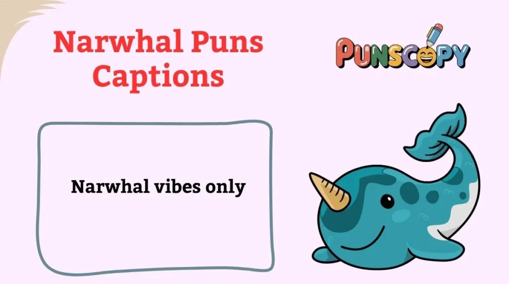 Narwhal Puns Captions
