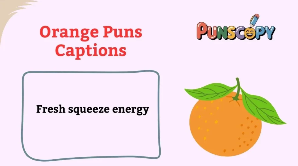 Orange Puns Captions