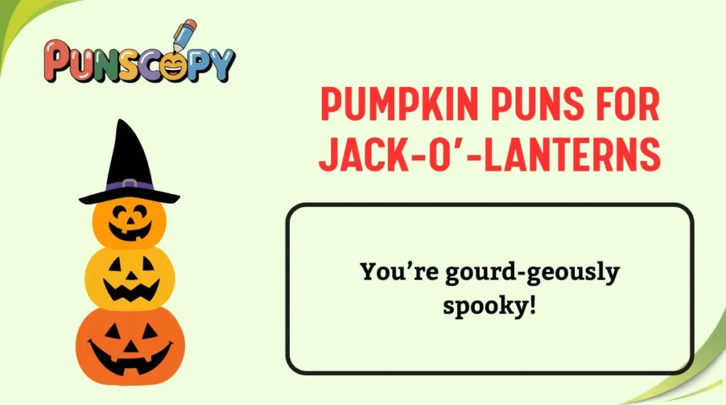 Pumpkin Puns for Jack-oâ-Lanterns