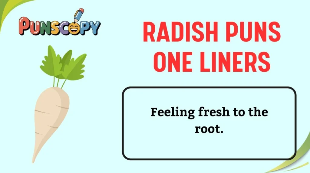 Radish Puns One Liners