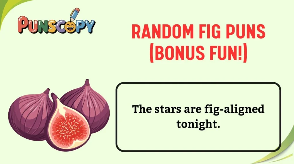 Random Fig Puns (Bonus Fun!)