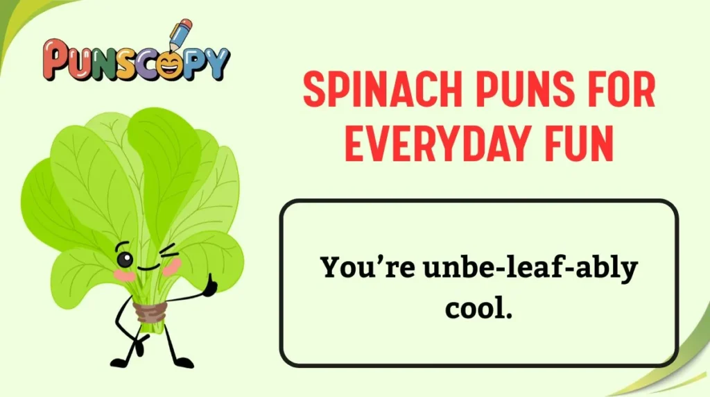 Spinach Puns for Everyday Fun