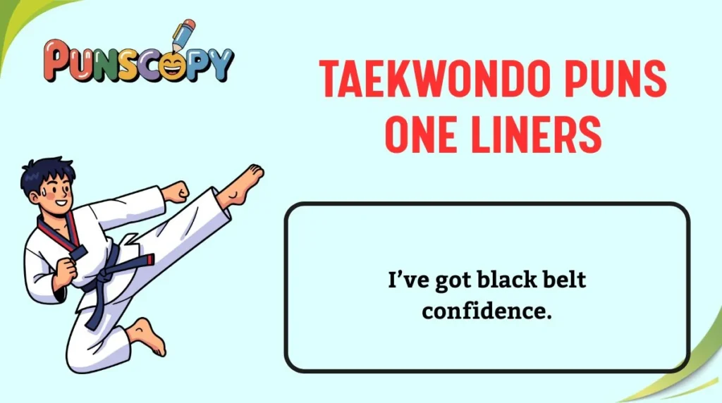 Taekwondo Puns One Liners