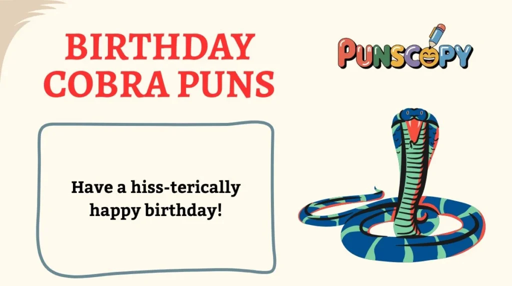 Birthday Cobra Puns