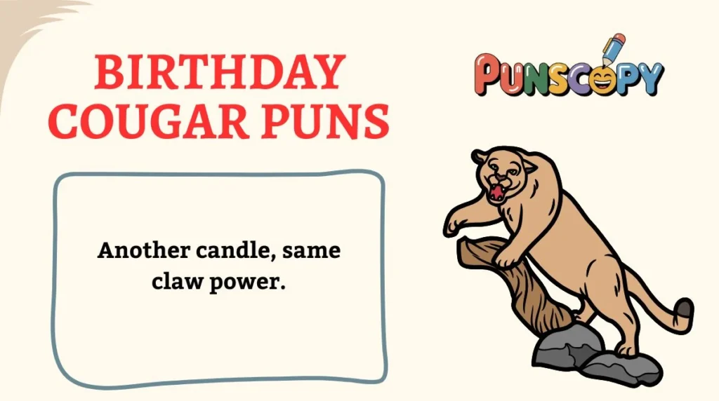 Birthday Cougar Puns