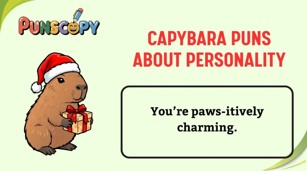 Capybara Puns About Personality