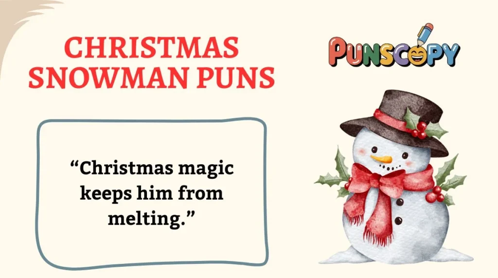 Christmas Snowman Puns