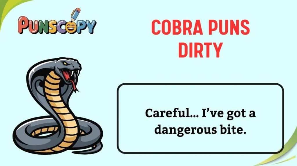 Cobra Puns Dirty