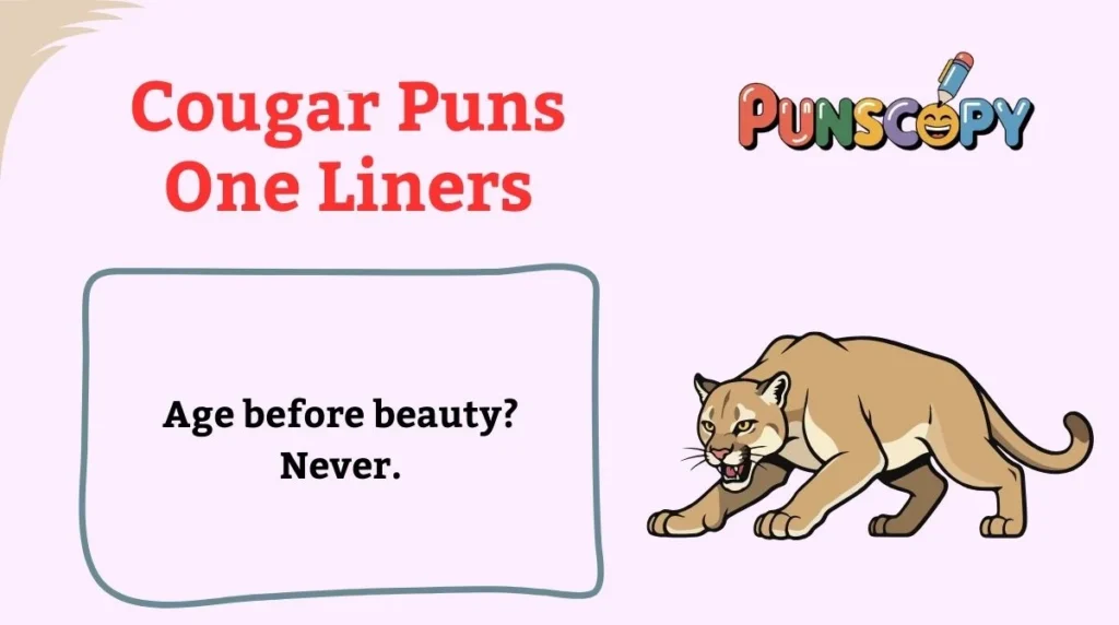 Cougar Puns One Liners