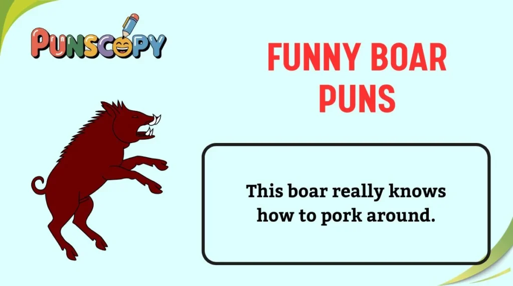 Funny Boar Puns