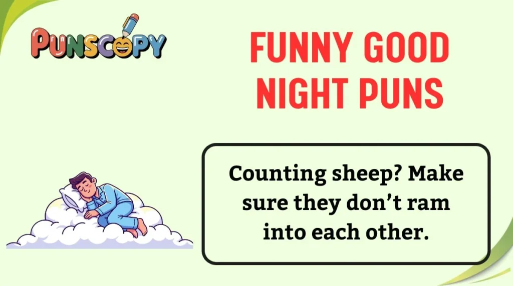 Funny Good Night Puns