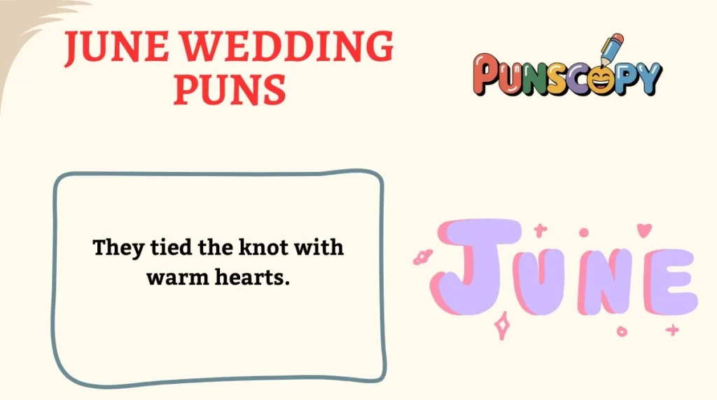 June Wedding Puns