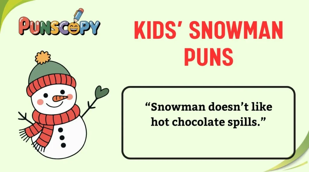 Kids’ Snowman Puns
