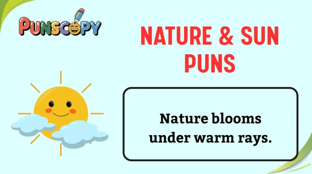 Nature & Sun Puns