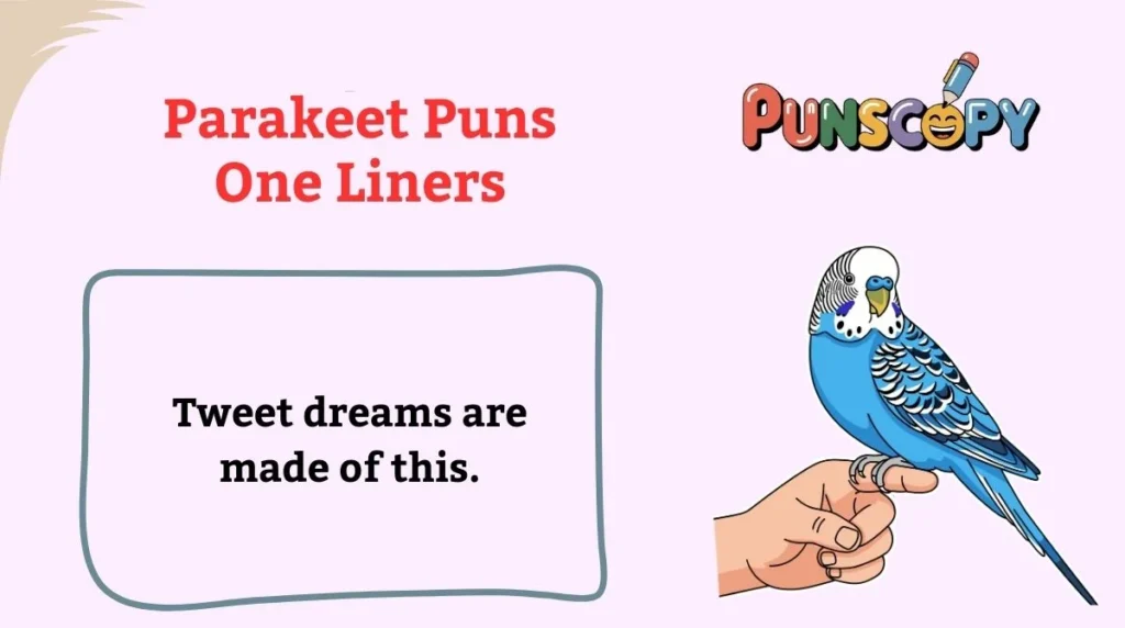 Parakeet Puns One Liners