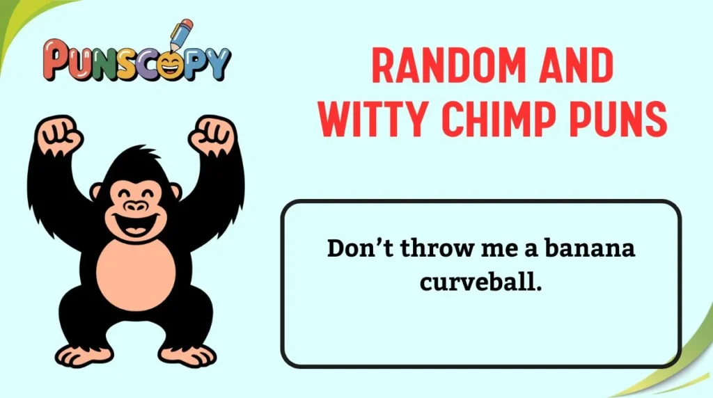 Random and Witty Chimp Puns