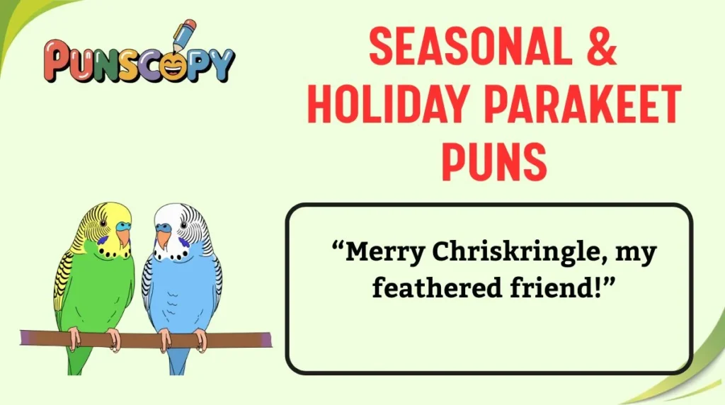 Seasonal & Holiday Parakeet Puns