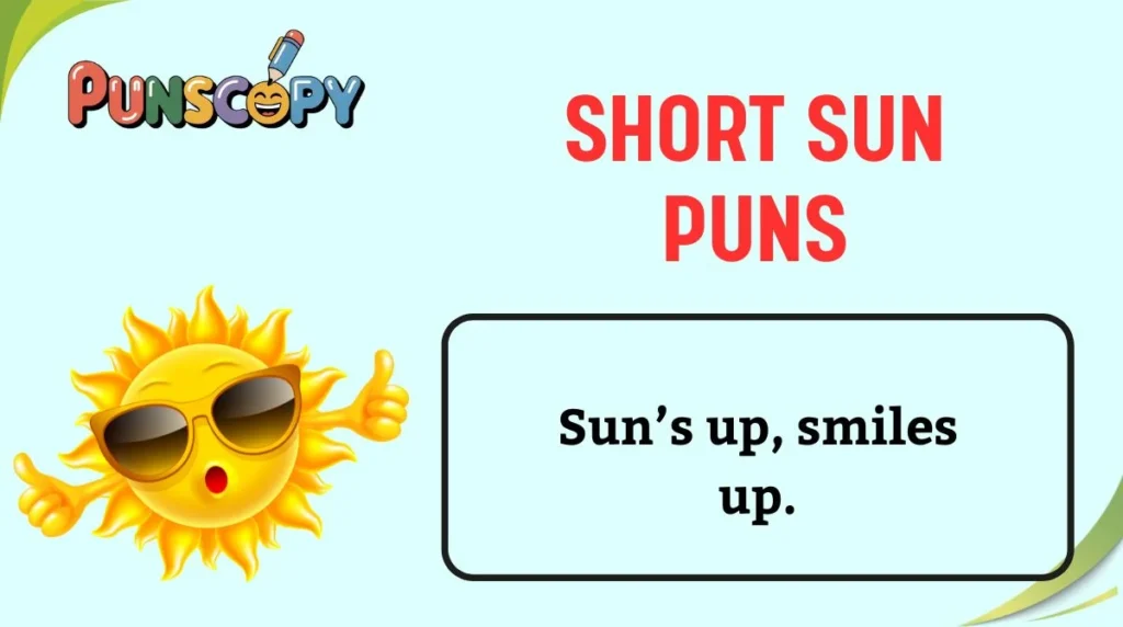 Short Sun Puns