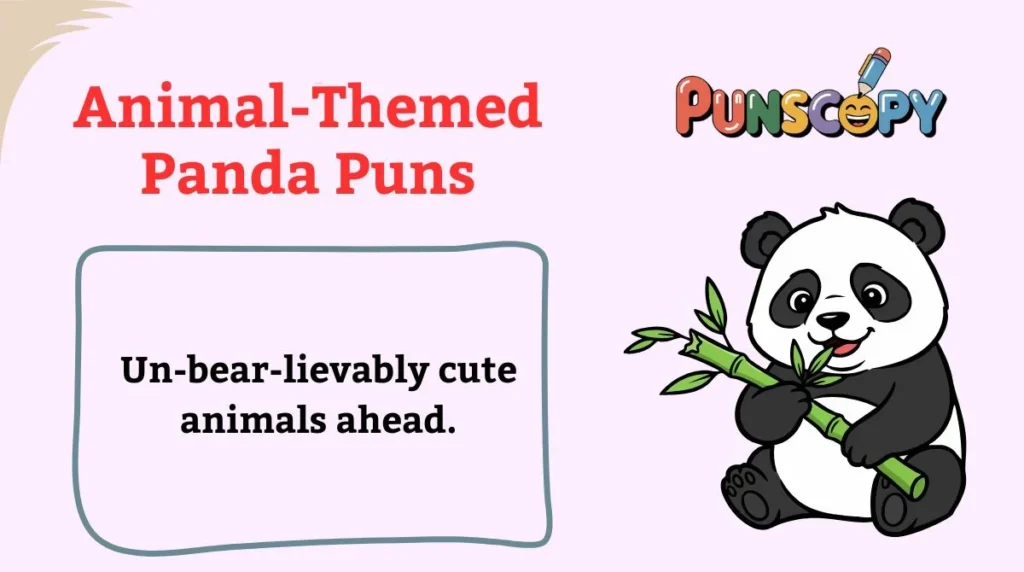 Animal-Themed Panda Puns